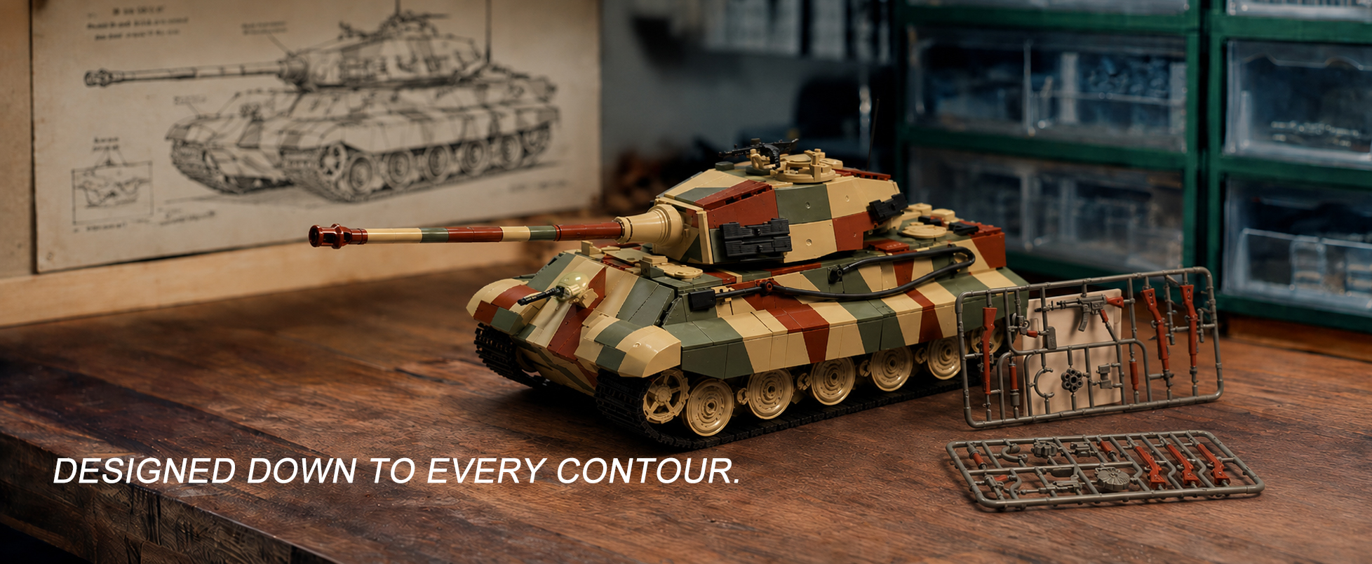 Tiger King tank building set